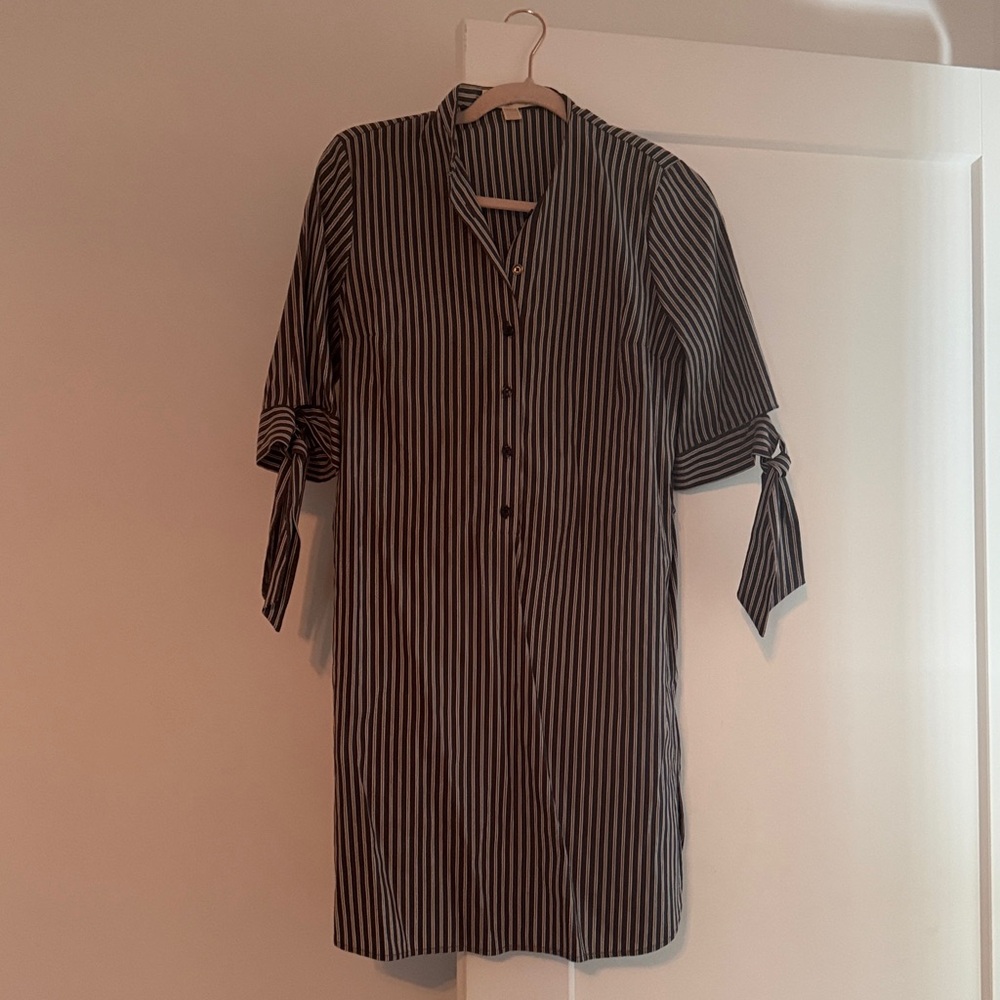 Michaels Black and White Striped shirt dress